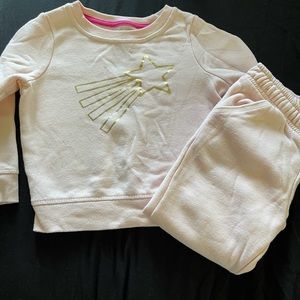 Toddler girl pink sweatsuit